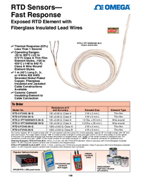 Thumbnail of document Data Sheet - RTD-1 Style 3 RTD Element, 4 Wires w/Conn for HH804